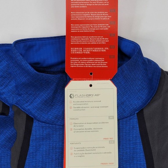 The North Face Kilowatt 1/4 Zip Pullover Base Layer Mens Small pin home damaged - Picture 6 of 8